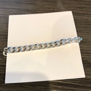 Chunky Silver Chain Bracelet